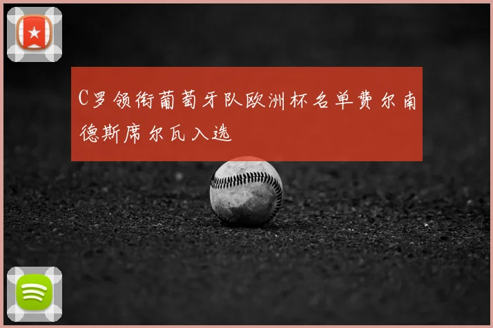 C罗领衔葡萄牙队欧洲杯名单费尔南德斯席尔瓦入选